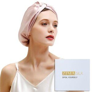 100% Mulberry Silk Sleep Cap for Hair Care